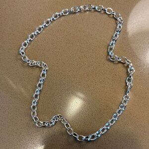Silver Tone Chain Necklace